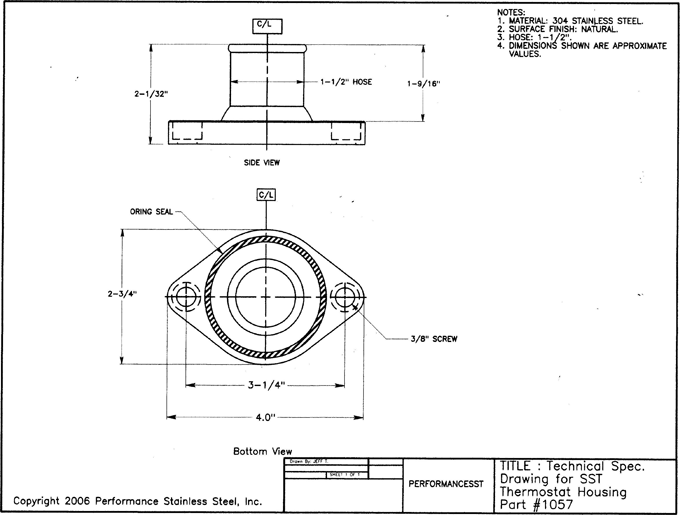 Thermostat Housing - Chevy #1057