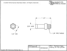 Load image into Gallery viewer, Fuel Fittings - Hex #1044-p
