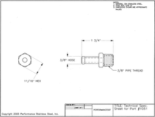 Load image into Gallery viewer, Fuel Fittings - Hex #1051-p
